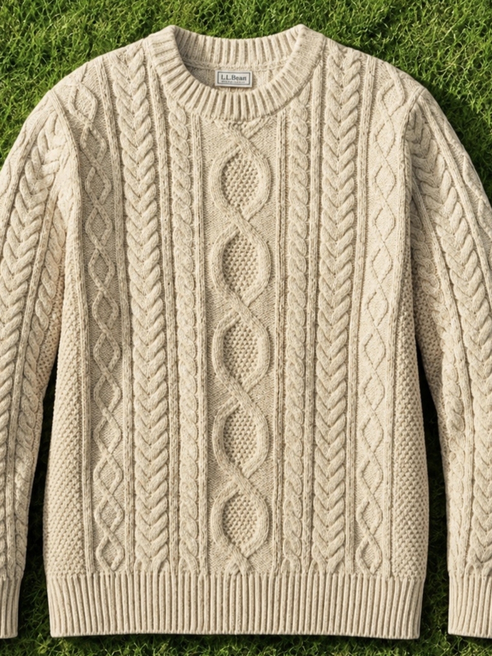 Women's Double LR Cable Sweater. Crewneck NWOT SIZE XL